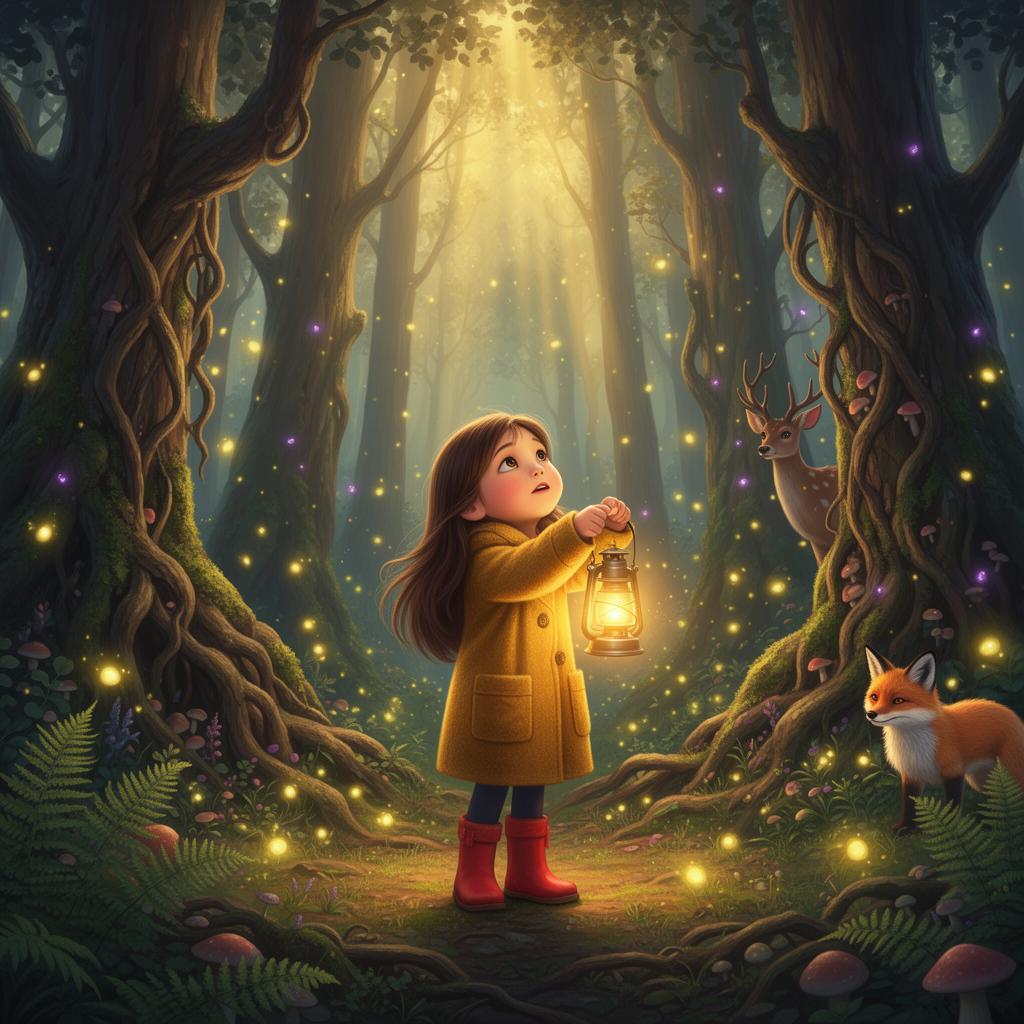 Mes Grandes Aventures — a beautifully illustrated open book with a magical landscape emerging from its pages, surrounded by sparkling stars